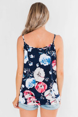 Floral Spaghetti Strap Tank Top