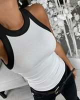 Sexy Sleeveless Vest Shirts Solid Tank Pullover Tops