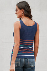 Stripes Knit Tank Top