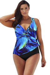 Darling Plus Size Surplice One Piece Swimsuit