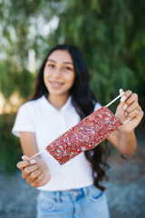 Burgundy Paisley Face Mask
