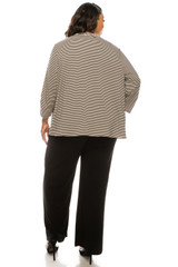 Scoop Neck Sleeveless Ruched & Stripe Dresses