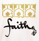 White Graphic "Faith" Tee