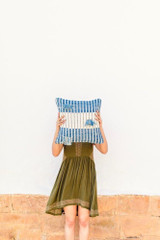 Salento Pillow Indigo + Seaglass