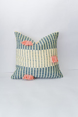 Salento Pillow Indigo + Apricot