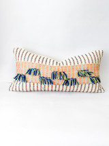 Barichara Pillow Indigo + Apricot