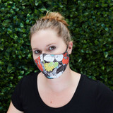 Silk + Cotton Cloth Face Mask - Autumn Bloom