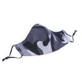 Silk + Cotton Cloth Face Mask - Cool Camo