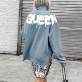 Hoodies Sweatshirt Half Turtleneck Pullover