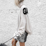 Hoodies Sweatshirt Half Turtleneck Pullover