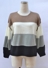 Patchwork Color Knitted Sweater