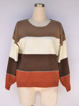 Patchwork Color Knitted Sweater