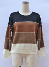Patchwork Color Knitted Sweater