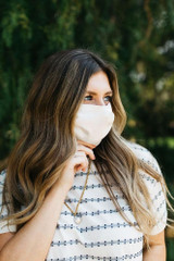 Pink Bouquet Satin Face Mask