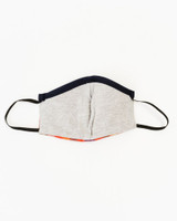 Brick and Blue Flannel Children's Face Mask