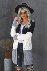Button Pocket Knit Cardigan