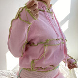 Women Sweatshirt Hoodie Crop Top