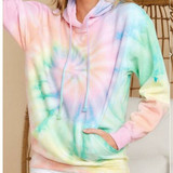 Tie-dye Printed Long Sleeve Hoodies Sweatshirts
