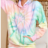 Tie-dye Printed Long Sleeve Hoodies Sweatshirts