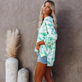 Tie-dye Knitted Sweater Pullover
