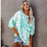 Tie-dye Knitted Sweater Pullover
