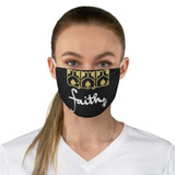 Black FAITH Fabric Face Mask