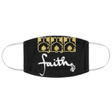 Black FAITH Fabric Face Mask