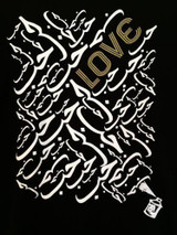 Black Graphic "Love" Tee
