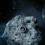 My Moon Chunky Petite Round Silver Pendant