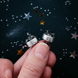 Small Round Raw Meteorite Dangle or Stud Earrings