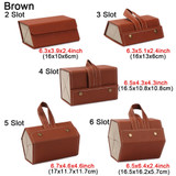 Leather Multiple Glasses Storage Case