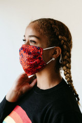 Wildflower Satin Face Mask