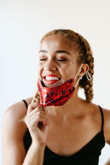 Wildflower Satin Face Mask