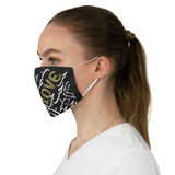 Black LOVE Fabric Face Mask