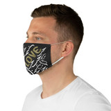 Black LOVE Fabric Face Mask