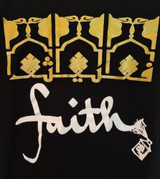 Black Women's "Faith" Graphic Print Long Tunic Tee