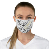 White LOVE Fabric Face Mask