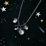 My Moon Family Clustered Necklace - Multiple Phases