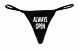 Womens Sexy Thong Always Open Lingerie Panties