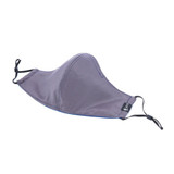 Silk Cloth Face Mask - Burgundy/Slate