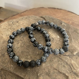 Snowflake Obsidian Bracelet