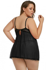 Peek-a-boo Valentine Babydoll Lingerie