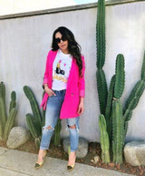 White Graphic "Beautiful" Lipstick Women's Tee