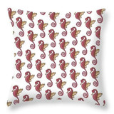 Seahorse Throw Pillow