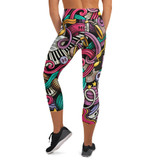 Music Yoga Capri Leggings