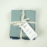 Set of handmade linen placemats