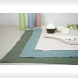 Set of handmade linen placemats