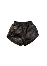 Women's Fashion High Waist Leather Shorts