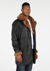Ulman Men's Winter Leather Coat