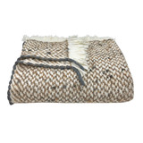 Camel Weave Alpaca Throw